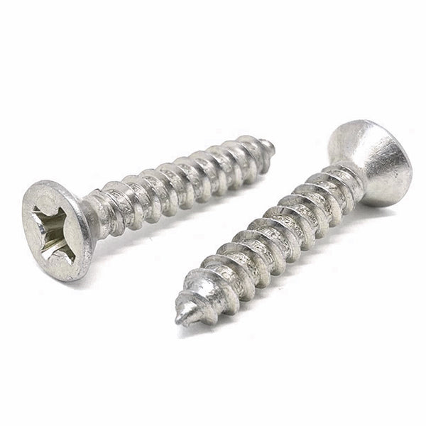 18-8 (304) Stainless Phillips Flat Head Self Tapping Screws