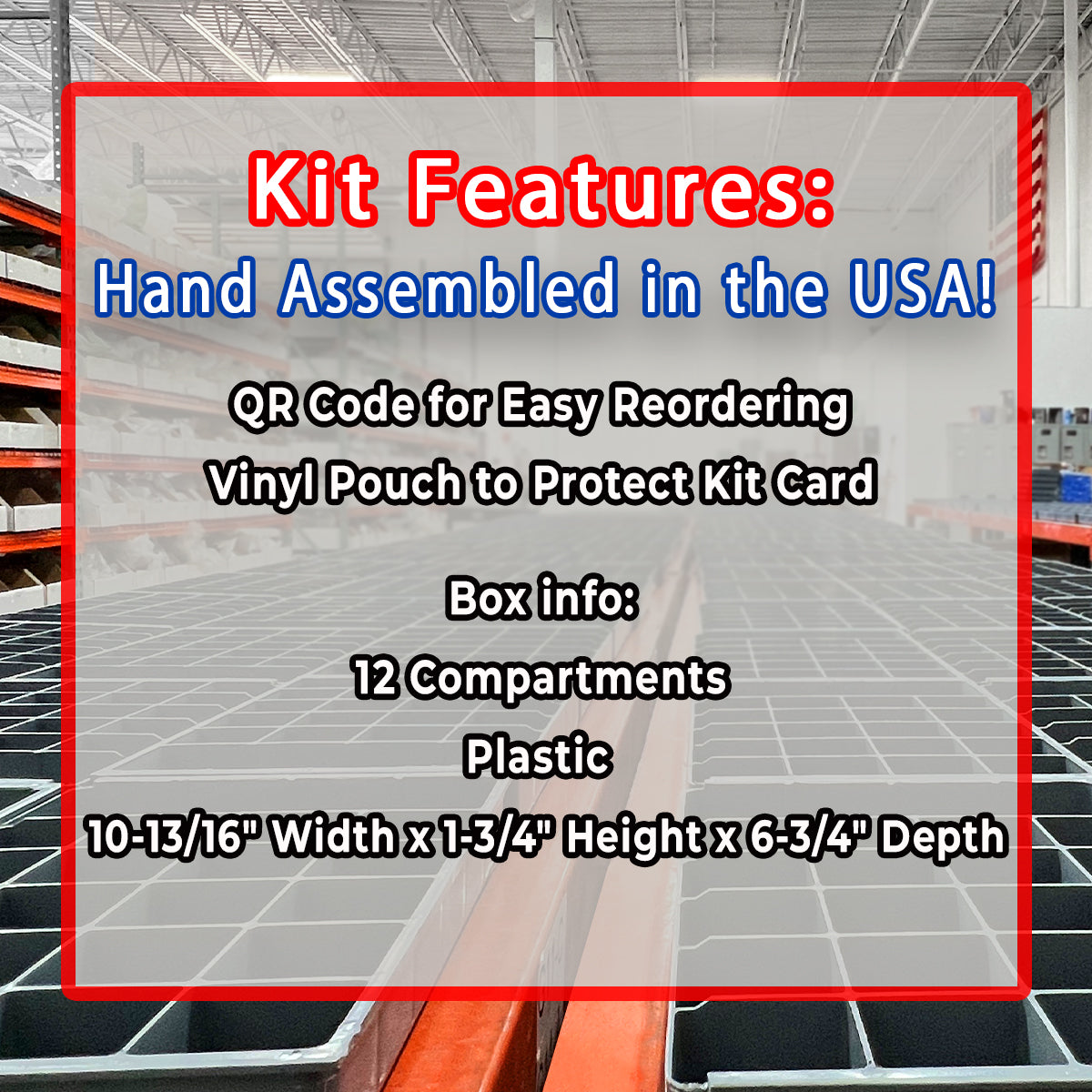 Assortment Kit #617 (220Pcs.) 3/8"-16 Grade 8 Hex Cap Screws, Grade 8 Hex & Nylon Nuts, Grade 8 Flat & Lock Washers - Zinc Yellow