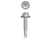 #14 Strong-Point Hex Washer Head w/Washer 14-14 x 1-1/4, 410 Stainless Steel
