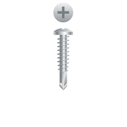 #8 Strong-Point Pan Head 8-18 x 1, PH, 410 Stainless Steel
