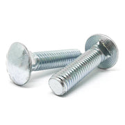 1/4-20x2" Grade 5 Round Head Square Neck Carriage Bolts Zinc