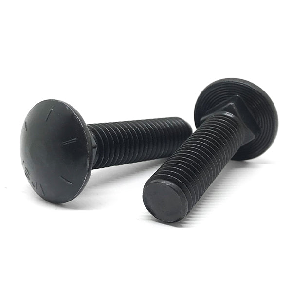1/2-13x6" Grade 8 Round Head Square Neck Full Thread Carriage Bolts Plain