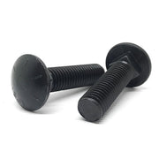 3/4-10x4" Grade 8 Round Head Square Neck Full Thread Carriage Bolts Plain