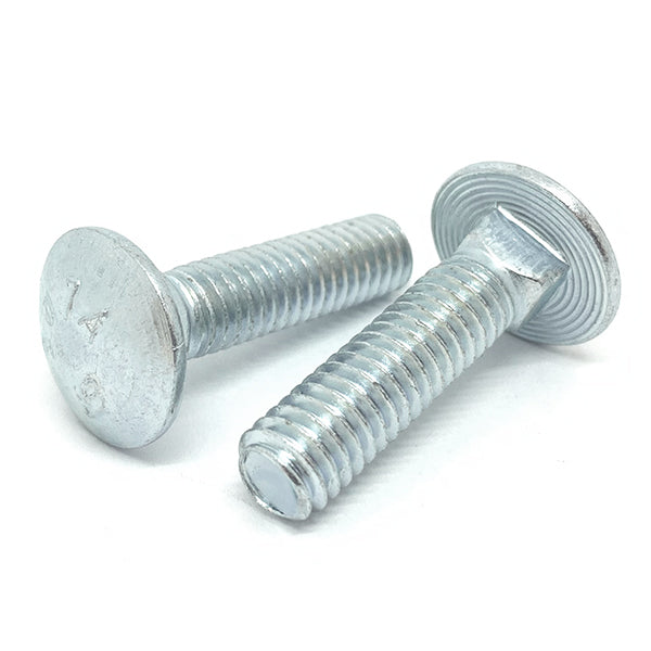 5/16-18x1-1/2" A307 Grade A Carriage Bolts Zinc