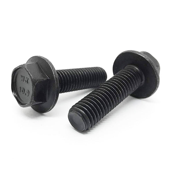 M6-1.0x22 Class 10.9 Hex Flange Bolts Phos & Oil