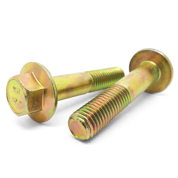 M6-1.0x25 Class 10.9 Hex Flange Bolts Zinc Yellow