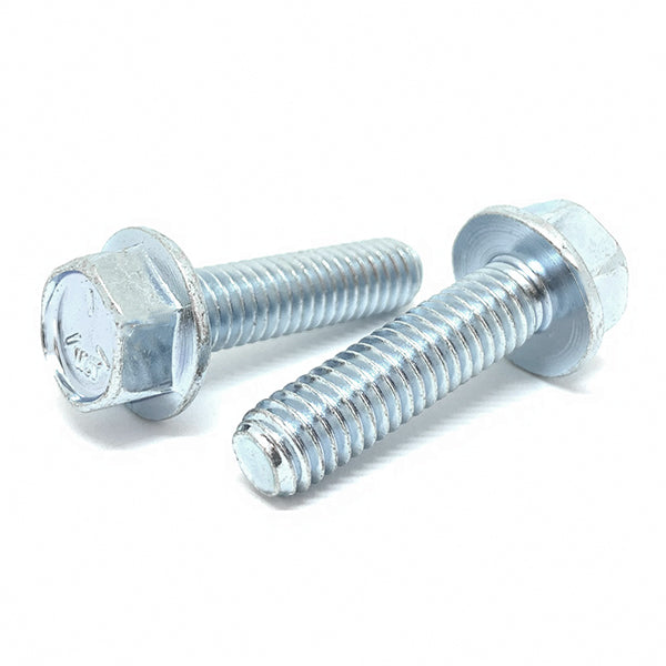 5/16-18x1" Grade 5 Hex Flange Bolts Zinc Clear