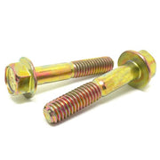 1/4-20x2-1/2" Grade 8 Hex Flange Frame Bolts Zinc Yellow