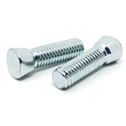 1/2-13x1-1/4" Grade 5 Clipped Head Plow Bolts Zinc