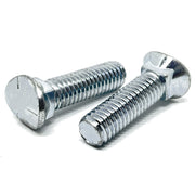 7/16-20x1-3/4" Grade 5 Elliptical Head Plow Bolts Zinc