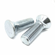 1/2-13x2-1/2" #3 Flat Round Head Grade 5 Plow Bolts Zinc