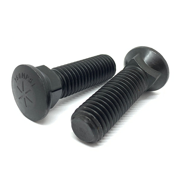 5/8-11x2" Grade 8 #3 Dome Head Plow Bolts Plain