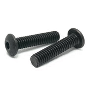 M8-1.25x12 Class 12.9 Alloy Button Socket Head Cap Screws Black Oxide