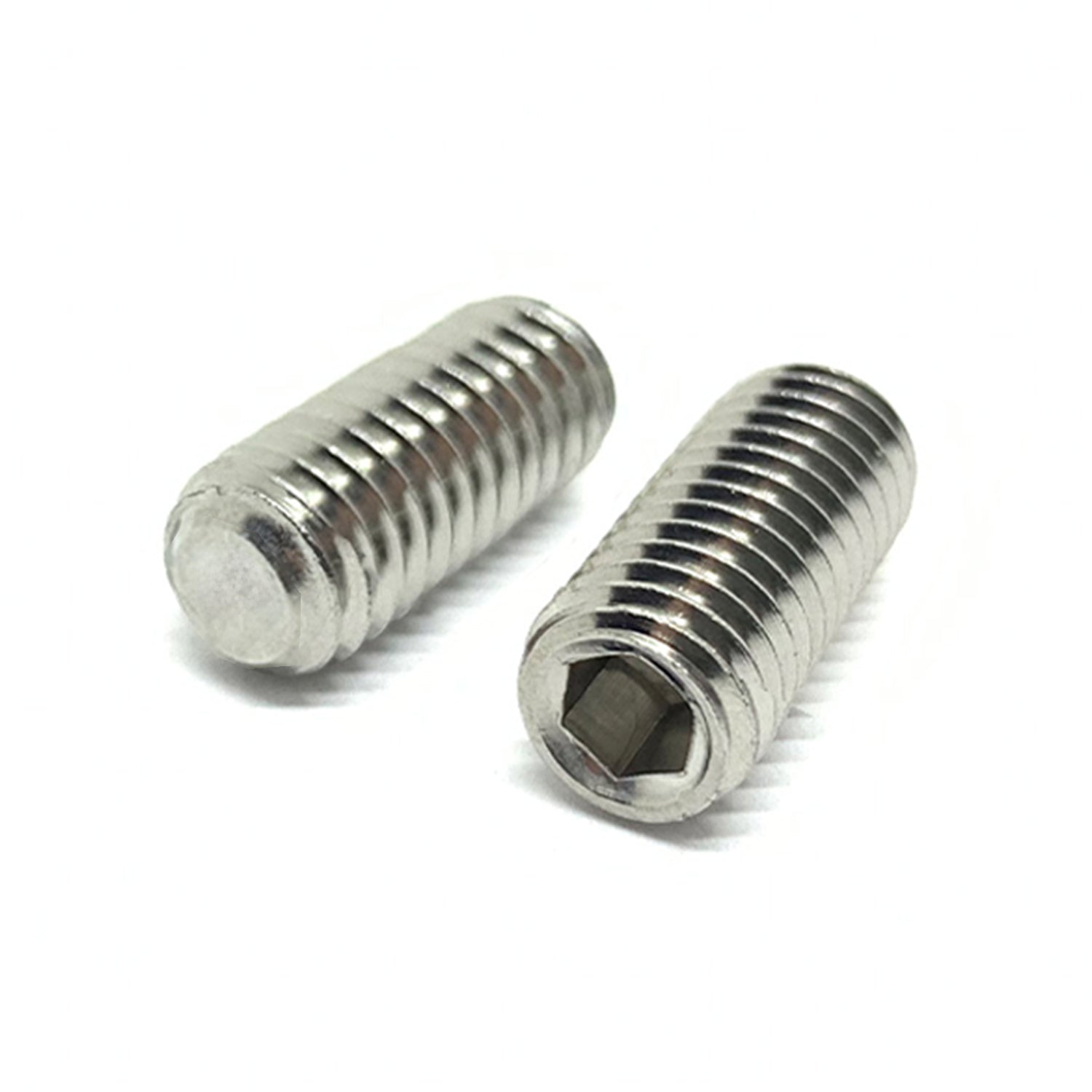 #10-24x5/16" Stainless Steel Flat Point Allen Socket Set Screw
