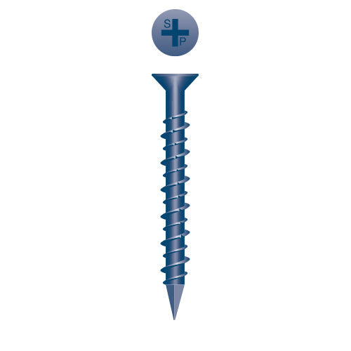 #3/16 Strong-Point Flat Head 3/16 x 3-1/4, PH, Hi-Low, Blue Ceramic Finish