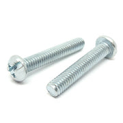 #8-32x1-1/4" Combo Round Head Machine Screws Steel Zinc