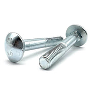 M6-1.0x50 Class 4.6 Round Head Carriage Bolts Zinc