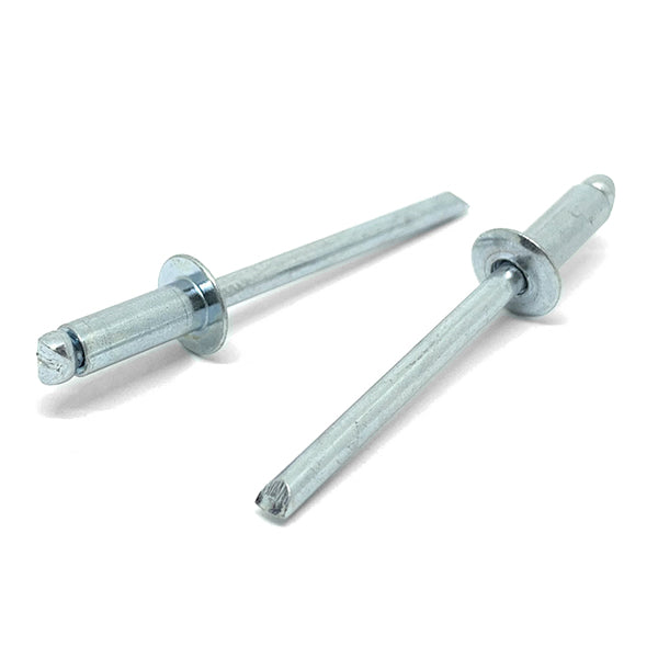 1/8" Dia 1/8"-3/16" (43)   Grip - Dome Head Blind Rivets Steel/Steel Mandrel Zinc