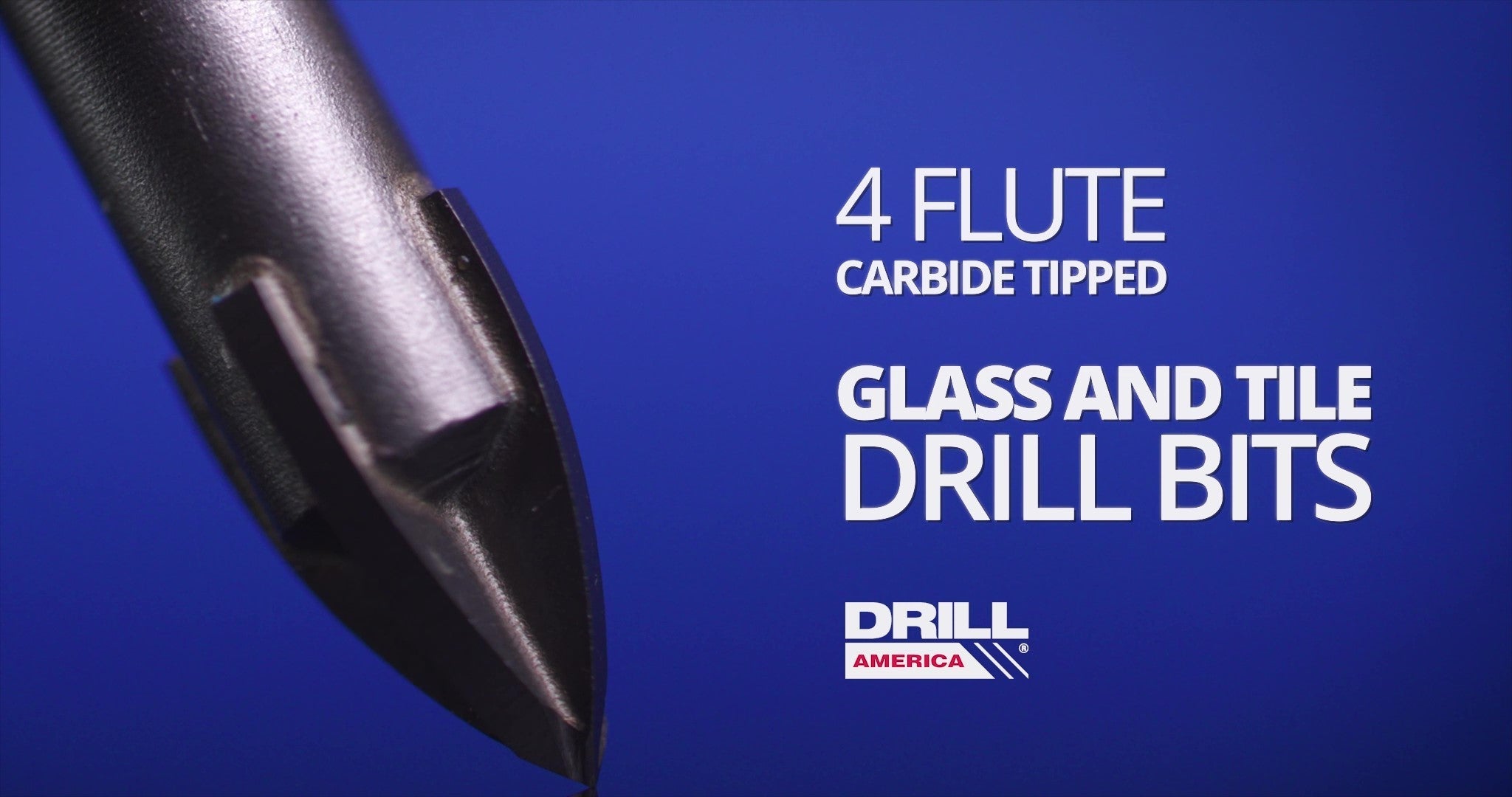 5/16" Carbide Tipped 4 Flute Glass & Tile Drill Bit