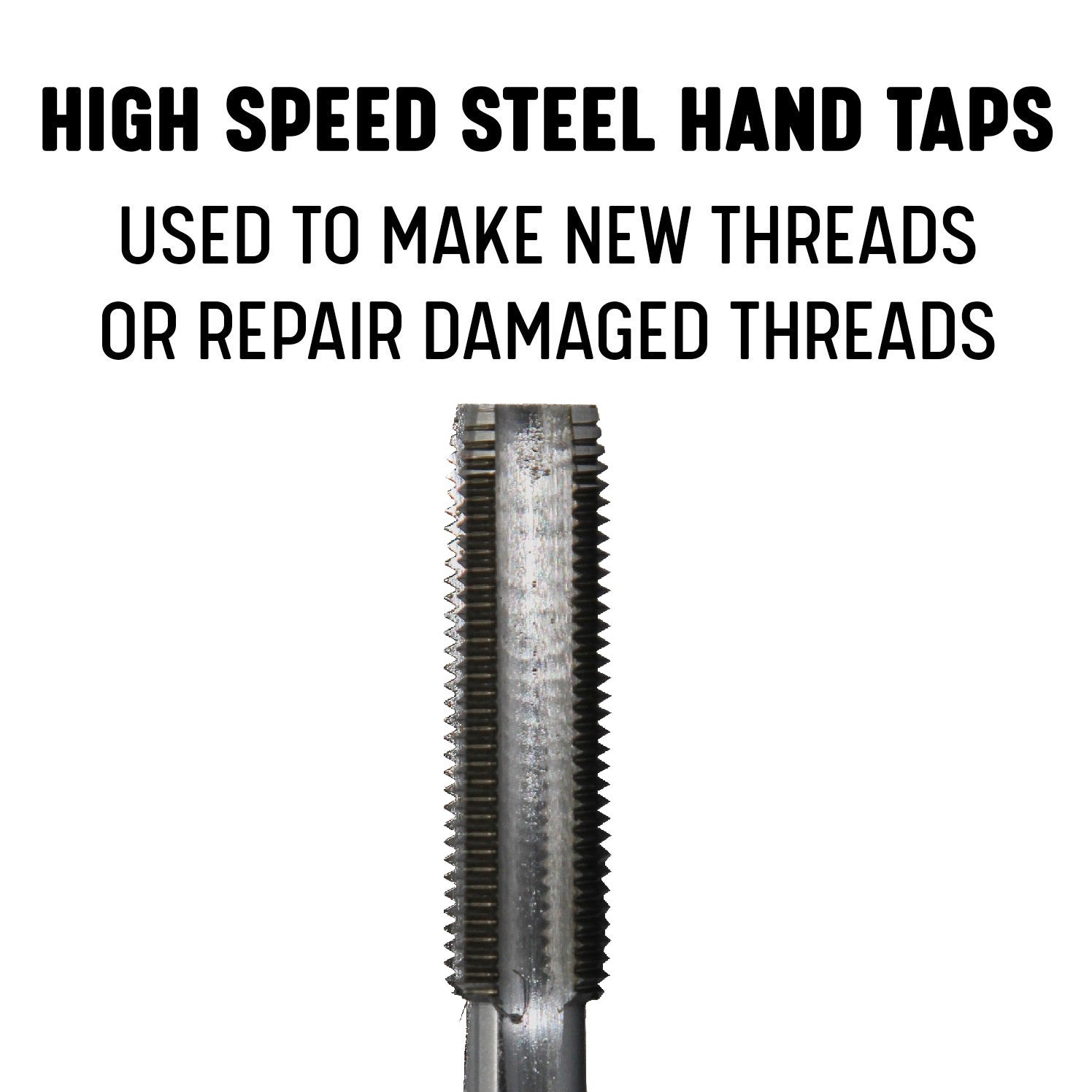 1-1/4"-12 UNF HSS Plug Tap and 1-11/64" HSS 1/2" Shank Drill Bit Kit
