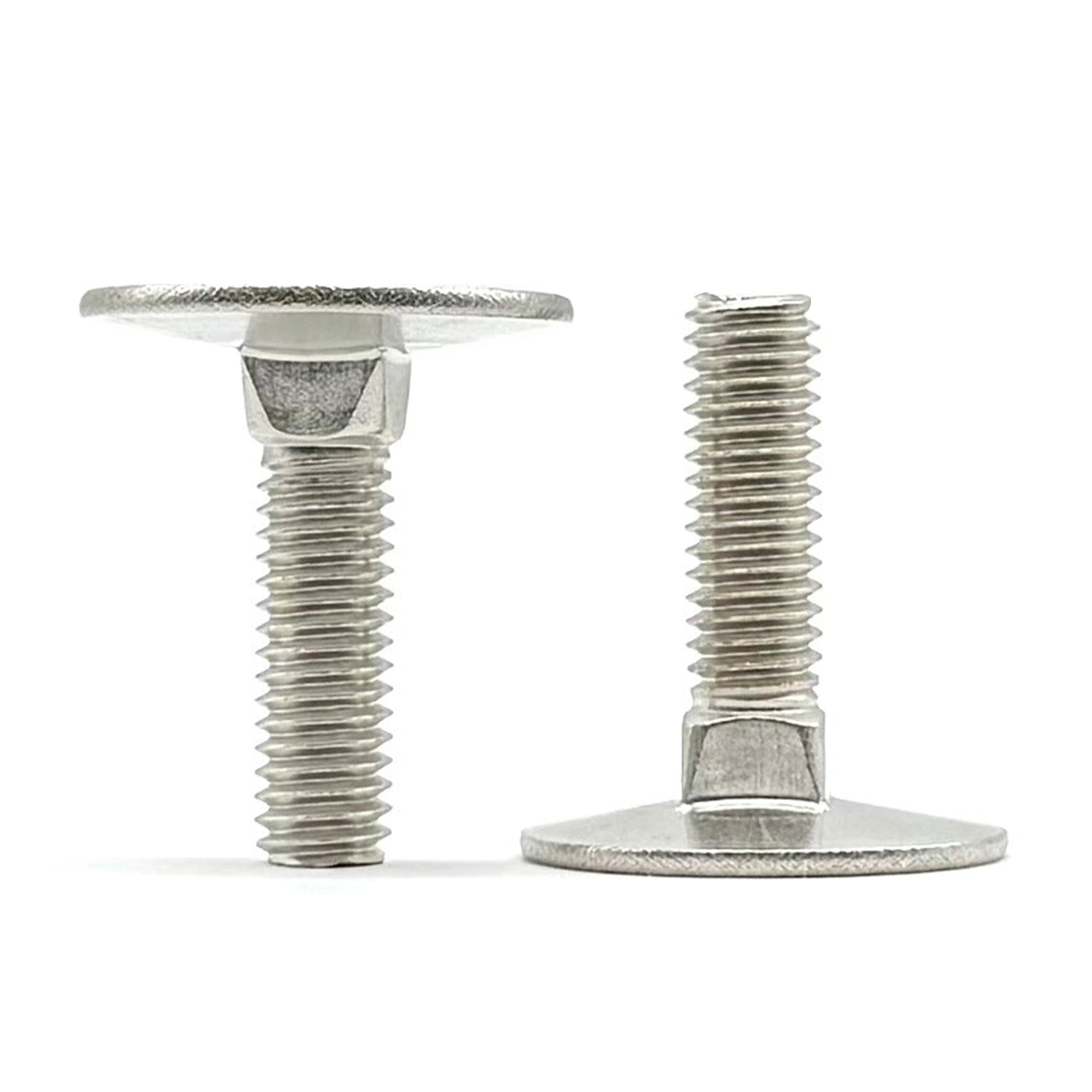 1/4"-20x2" Stainless Steel Round Head Square Neck Elevator Bolt