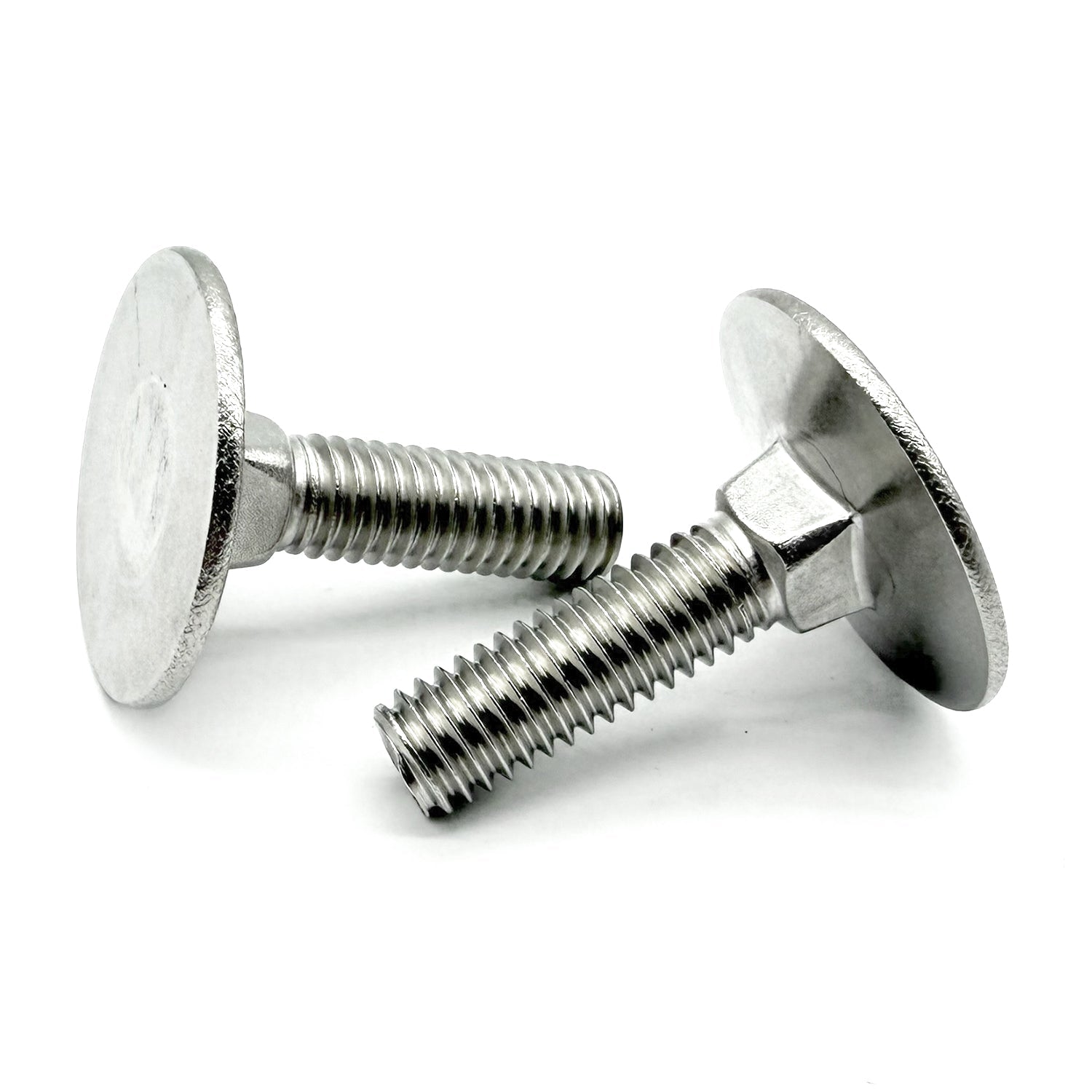 5/16"-18x2-1/2" Stainless Steel Round Head Square Neck Elevator Bolt