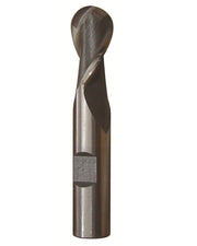 3/16" X 3/8" HSS 2 Flute Single End Ball End Mill