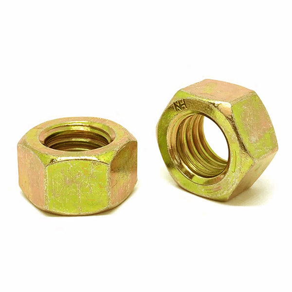 5/16"-24 Grade L-9 Finished Hex Nuts USA Zinc Yellow