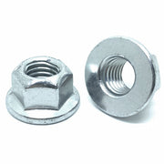 M16-2.0 Class 10 Hex Flange Prevailing Torque Top Lock Nuts Zinc Clear
