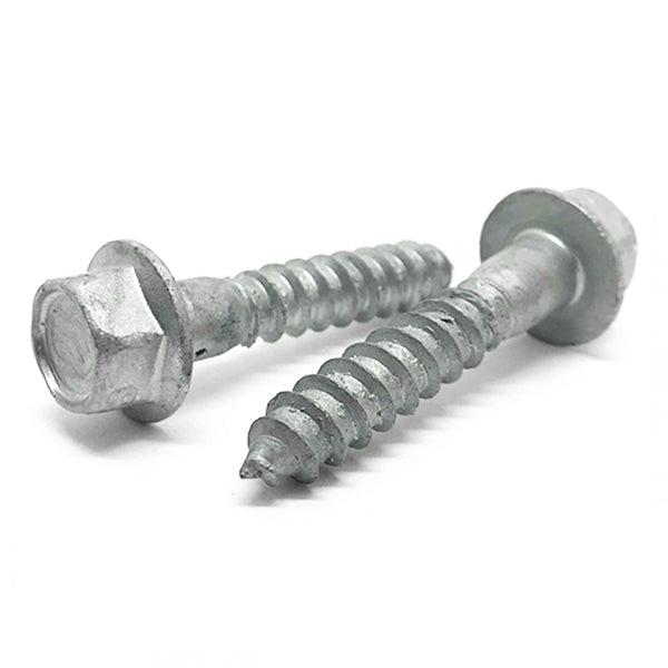 3/8-7x4" Hex Flange Lag Screws Steel Hot Dip Galvanized