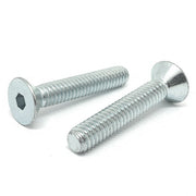 5/16-18x1" Alloy Flat Head Socket Cap Screws Zinc Clear