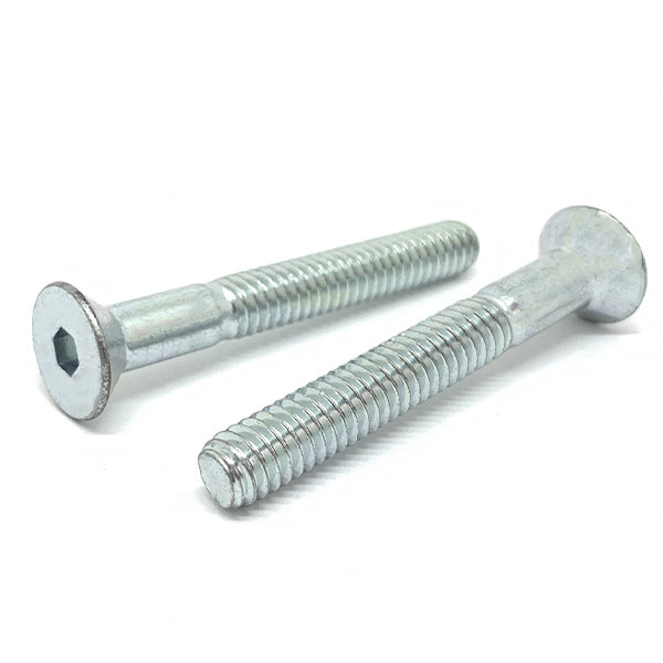 #10-24x1-3/4" Alloy Flat Head Socket Cap Screws Zinc Clear