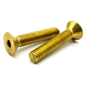 #8-32x1/4" Brass Flat Head Socket Cap Screw