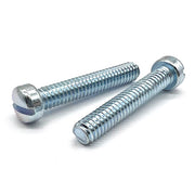 1/4"-20x1-1/4" Slotted Fillister Head Machine Screws Zinc Clear