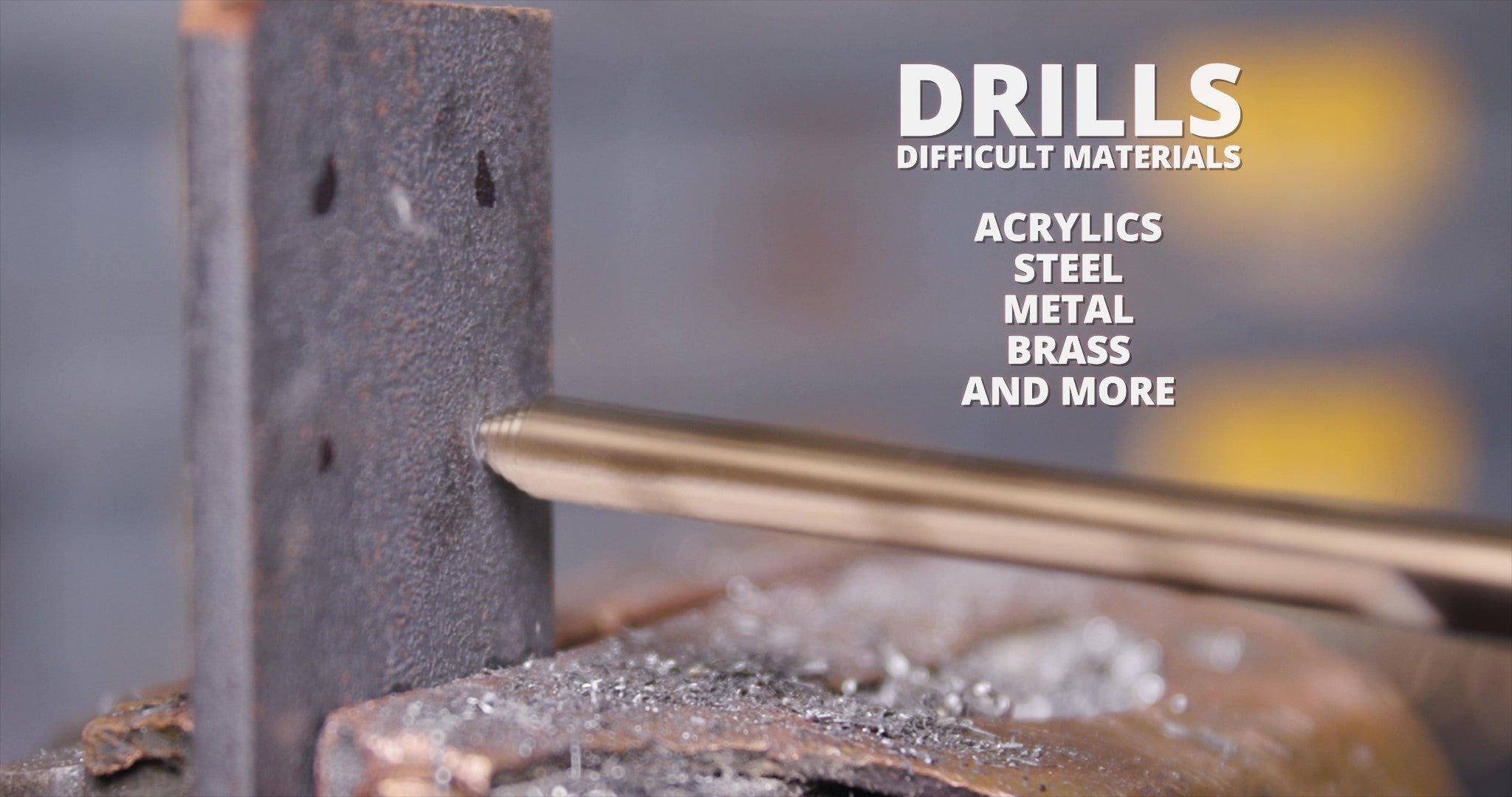1/4" Stepped Point Cobalt Drill Bit with 3-Flat Shank