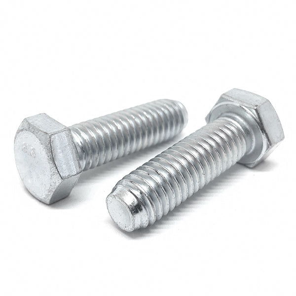 M8-1.0x20 Class 8.8 Hex Cap Screws Zinc Clear