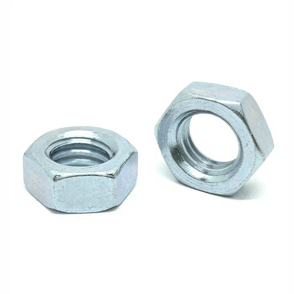 3/8"-16 Grade A Hex Jam Nuts Zinc