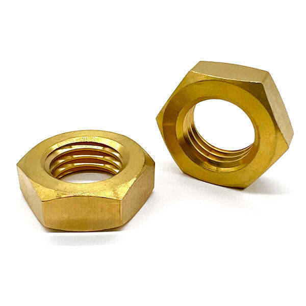 5/16"-24 Brass Hex Jam Nut