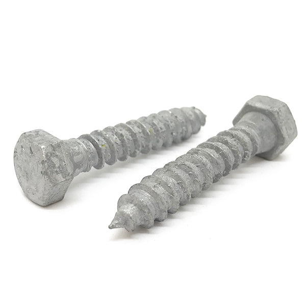 1/4-10x1" Hex Lag Screws A307 Grade A Galvanized