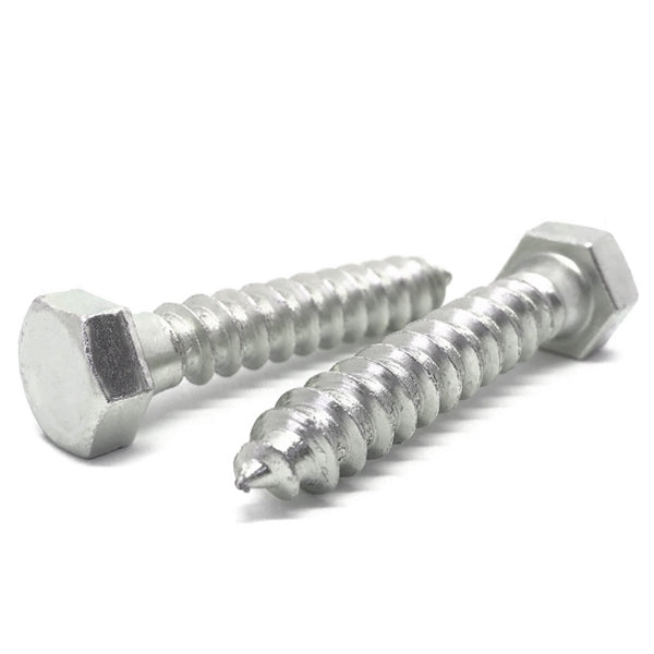 3/8-7x1" 18-8 Stainless Steel Hex Lag Screws