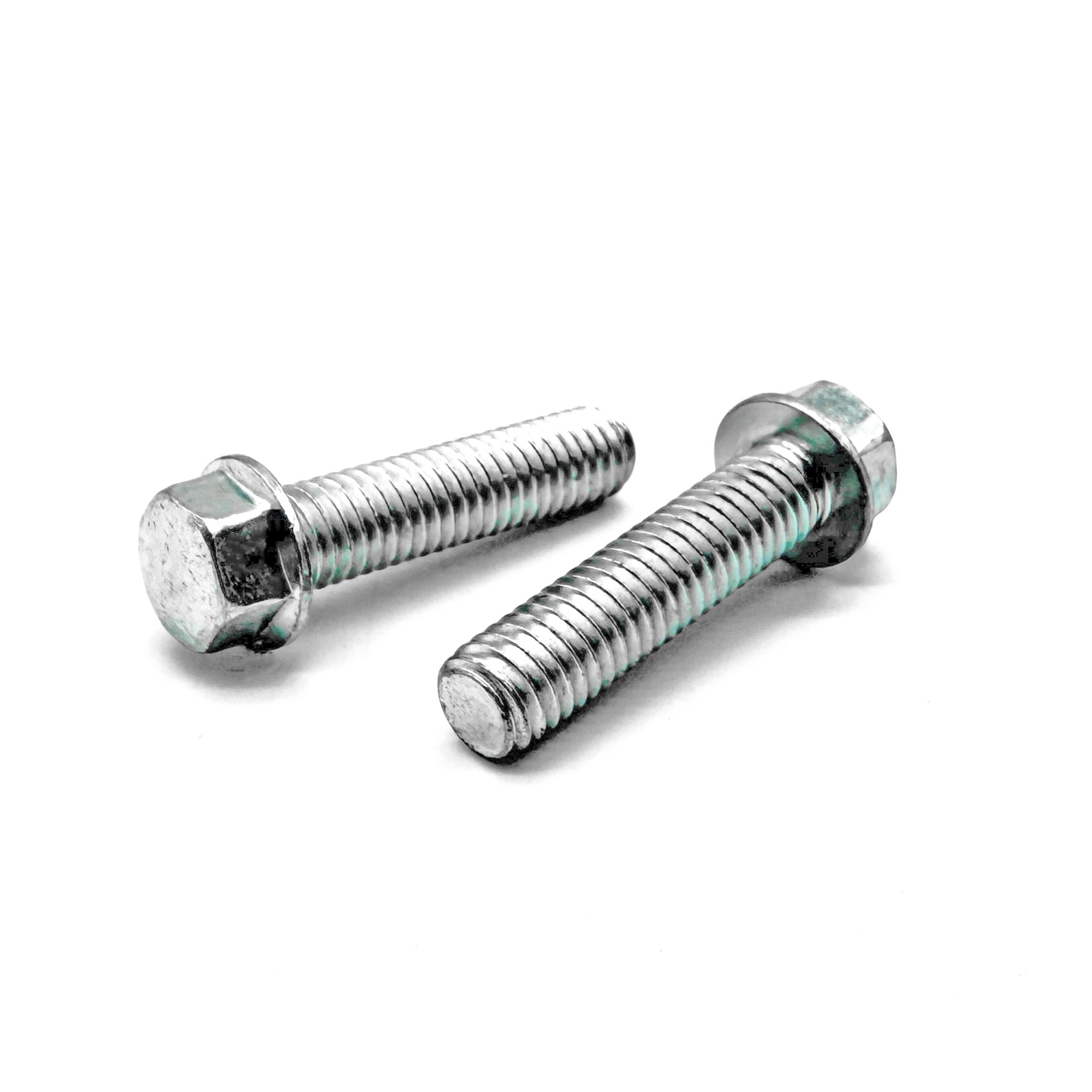 M6-1.0x35 Hex Flange Bolt Smooth Head Off Road Moto Hardware Zinc