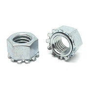 3/8"-16 Steel K Lock Nuts Zinc Clear