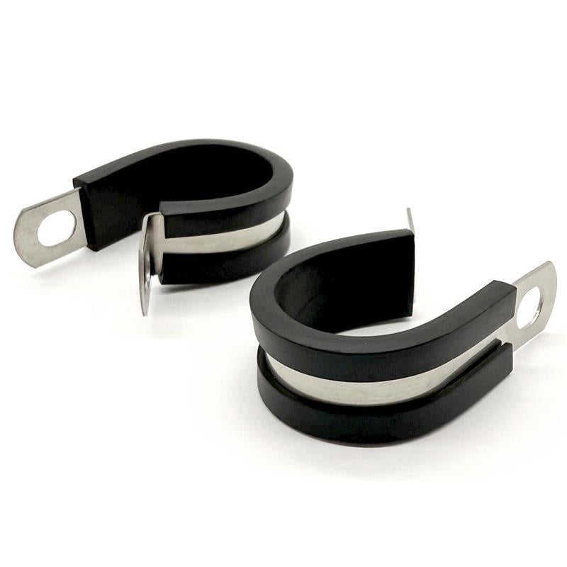 1-1/2" Stainless Steel Rubber Insulated Medium Duty Cable Clamp
