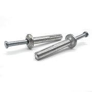 1/4"x3" Mushroom Head Hammer Drive Anchors Zinc Alloy w/ Zinc Plated Nails