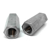 3/4"-10 X 2-1/4" Steel Coupling Nuts Galvanzied