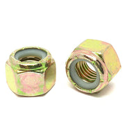 5/16"-18 Grade 8 Hex Nylon Insert Lock Nuts Zinc Yellow