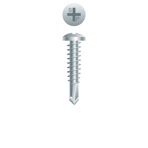 #10 Strong-Point Pan Head 10-16 x 5/8, PH, Zinc