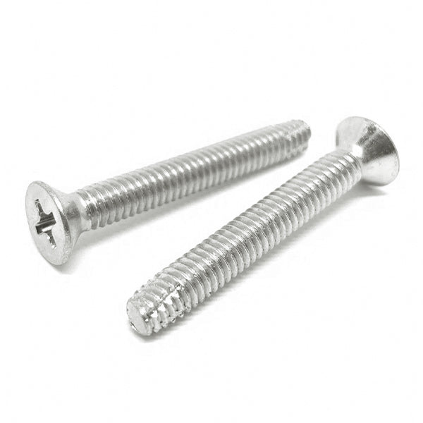 #6-32x1/2" 410 Stainless Steel Phillips Flat Head Type F Thread Cutting Screws