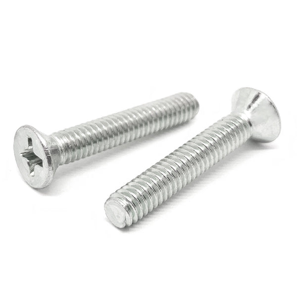 1/4-20x2-1/4" Stainless Steel Phillips Flat Head Machine Screws Steel