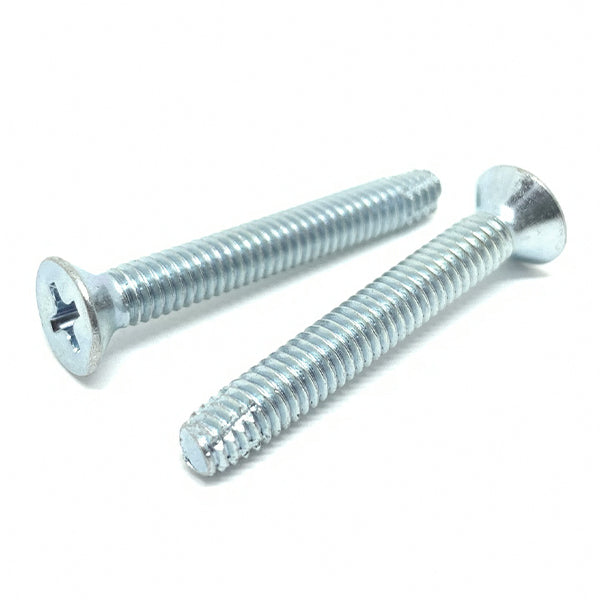#6-32x3/4" Phillips Flat Head Type F Thread Cutting Screws Zinc
